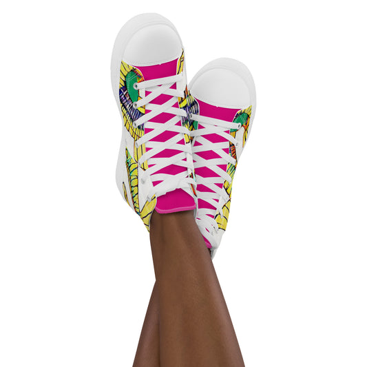Women’s high top canvas shoes